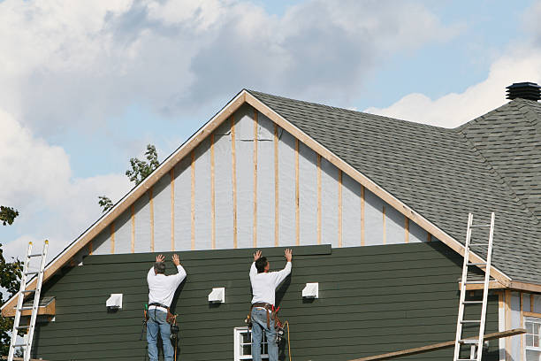 Professional Siding technician working in Hacksneck, VA